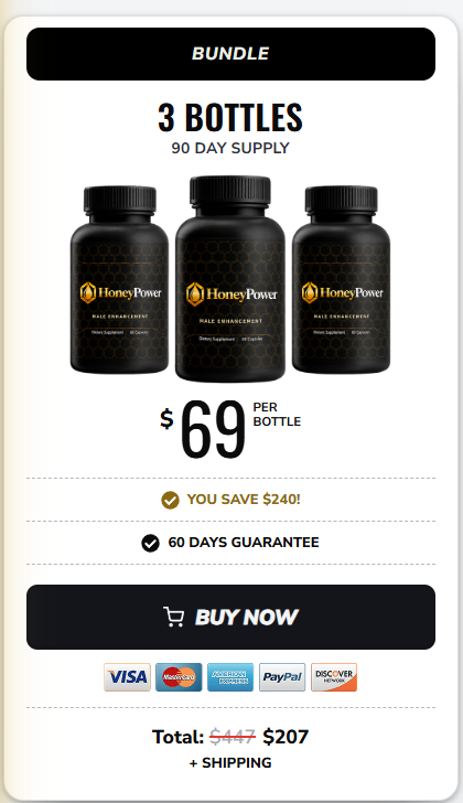 HoneyPower 3 bottle Price